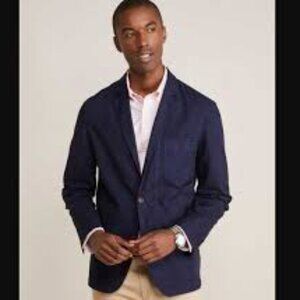 Vineyard Vines Cotton Linen Blazer Jacket Navy Size M